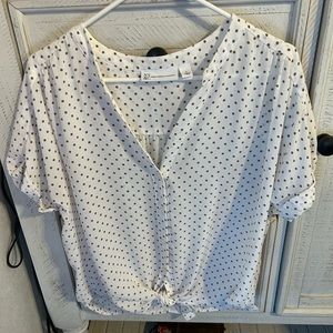 New York & Co polka dot blouse only worn once